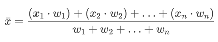 Weighted Average Formula 2